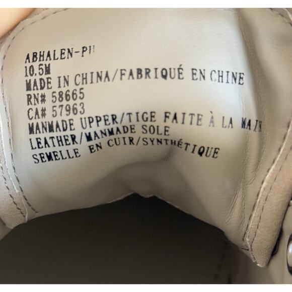ABOUND Halen Men's Smooth Faux Leather‎ Lace-Up Sneakers Beige Nomad Sz 10.5 EUC - Picture 7 of 9